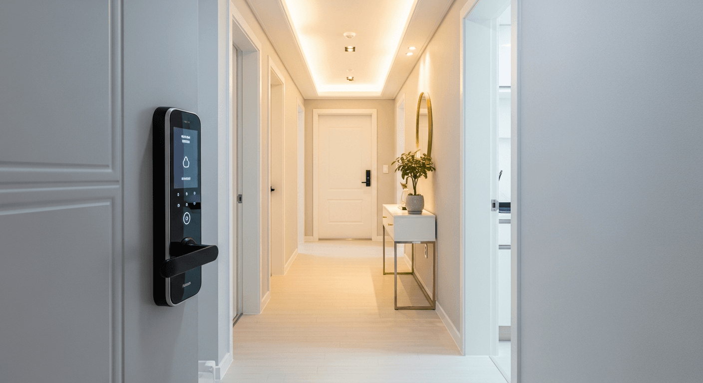 시공 완료된 도어락